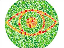 Humans with normal color vision can see the eye